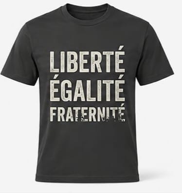 T-shirt Liberté Égalité Fraternité